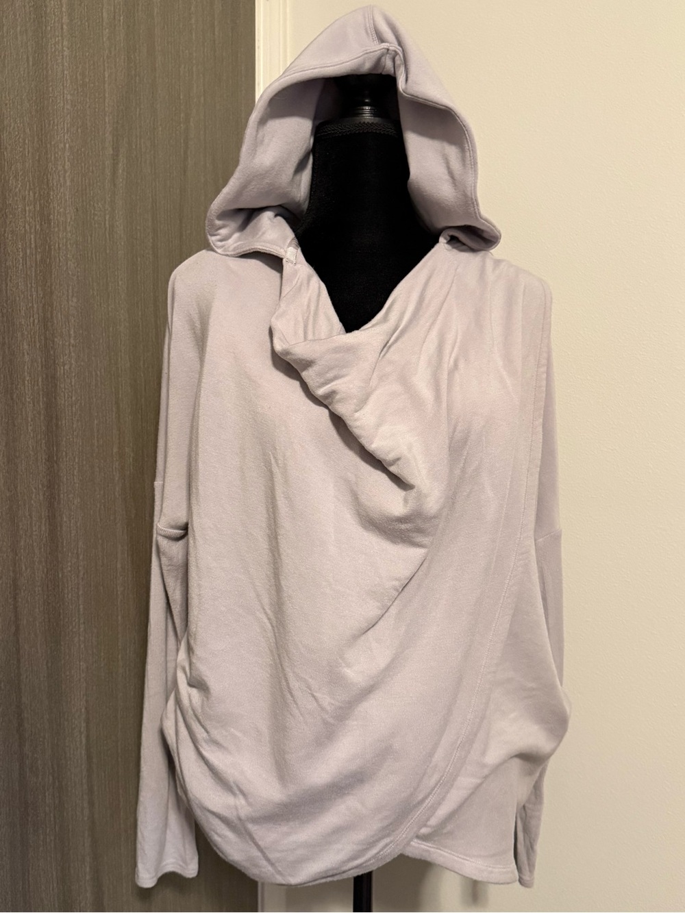 Athleta Draped Hooded Top in Light purple